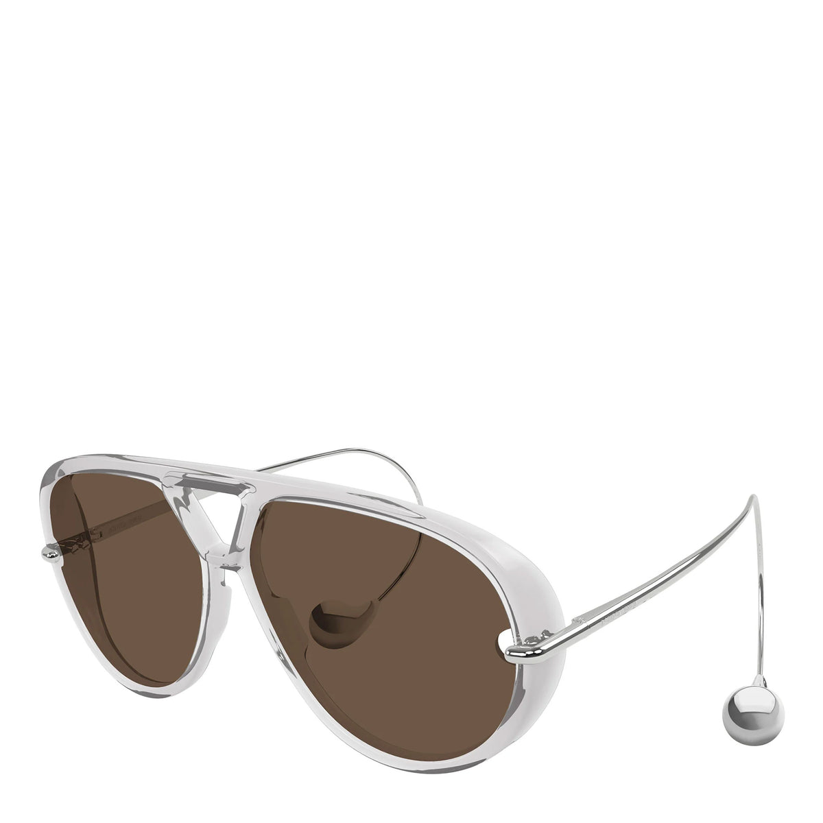 Bottega Veneta Bv1273s Transparent Gray Pilot Sunglasses - NWT Bottega Veneta BV1273S 007 Sunglasses - US main image 2