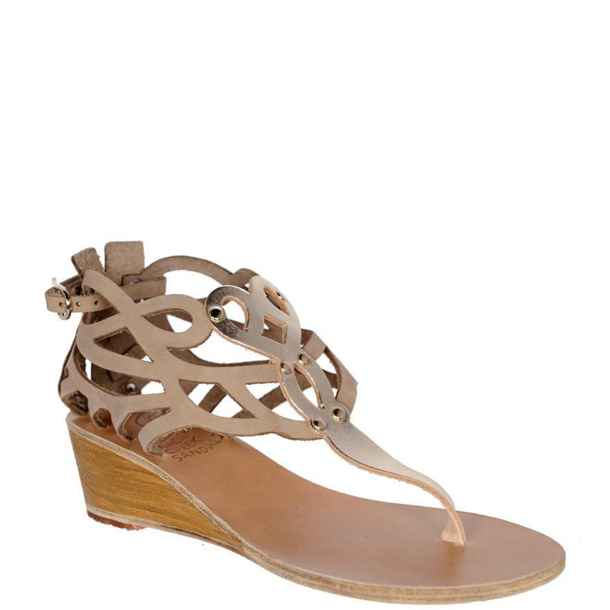 Medea Wedge Taupe Platinum CULTSTATUS