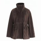 Brown jacket on a white background