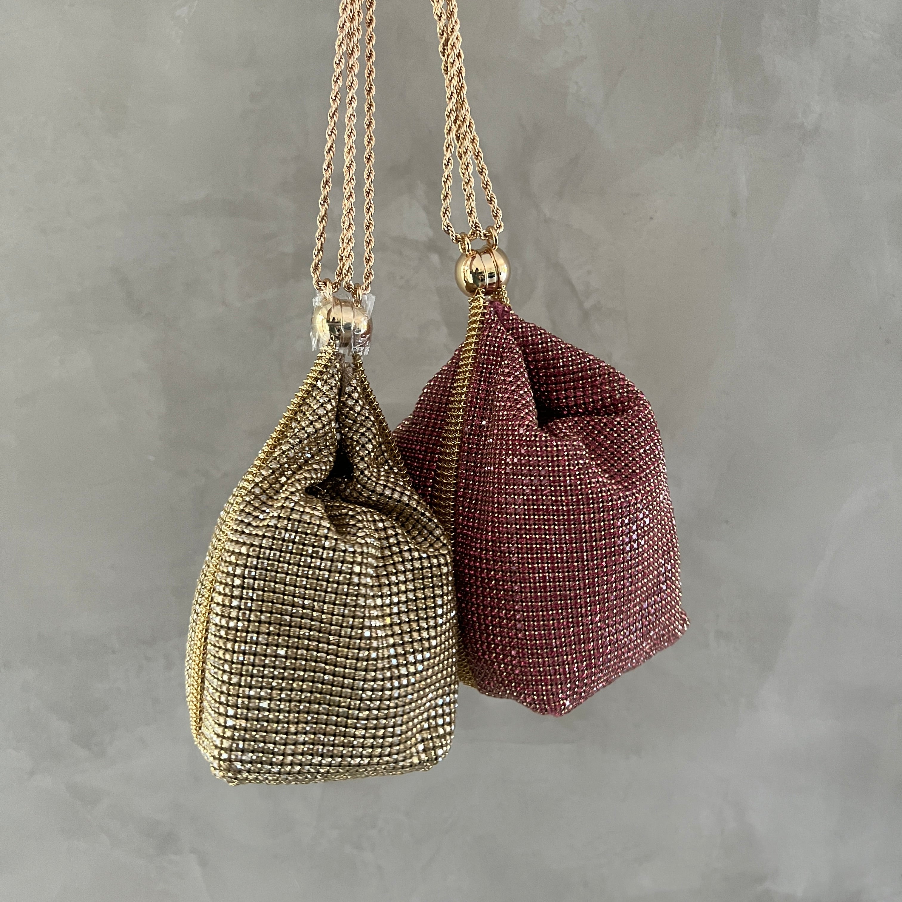 Rue Crystal Top Handle Bag Wristlet