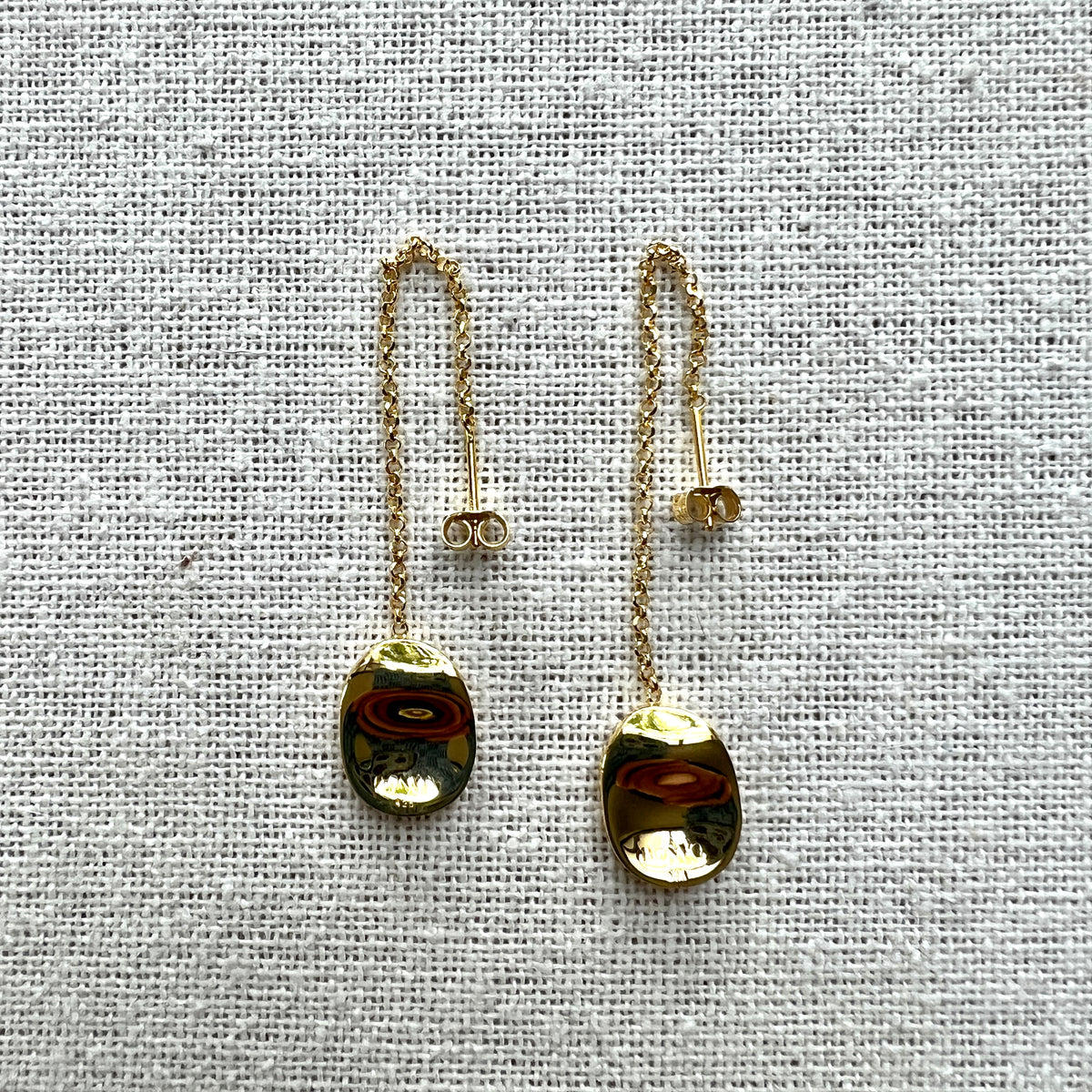 Bonvo Ovio Chain Drop Earrings – CULTSTATUS