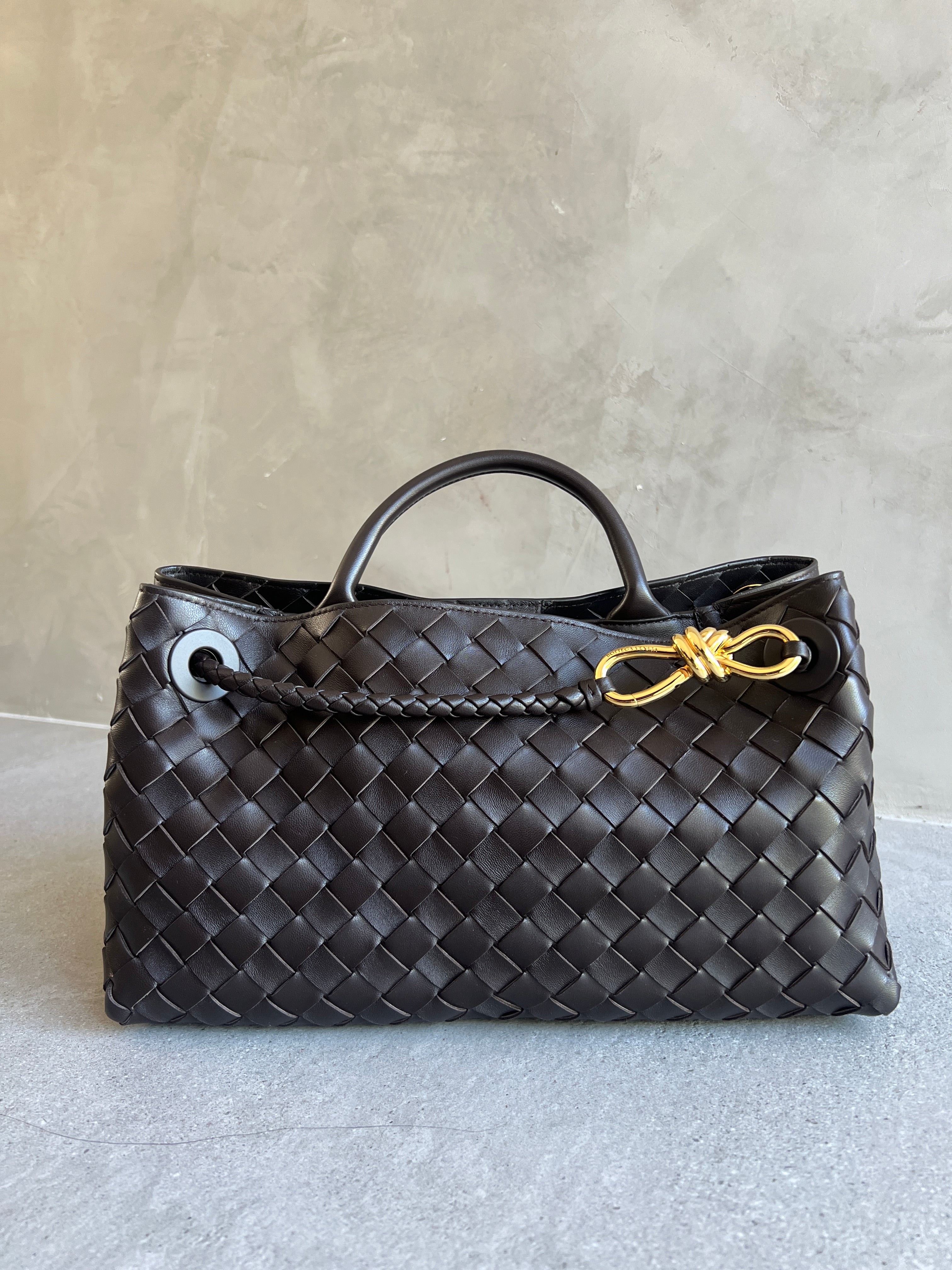 Bottega Veneta East/West Andiamo, Fondant – CULTSTATUS