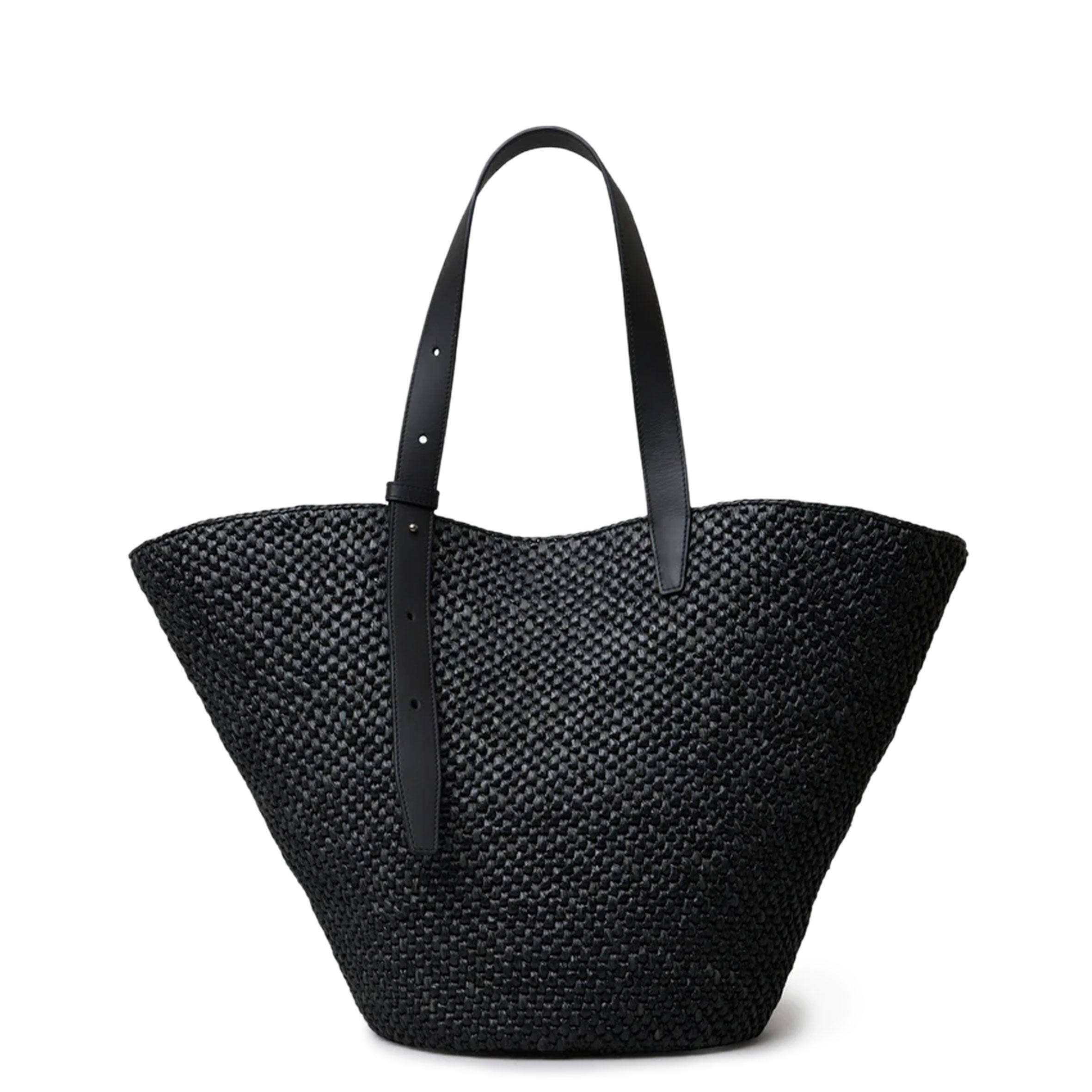 LIE STUDIO Large Bianca Raffia Bag, Black – CULTSTATUS