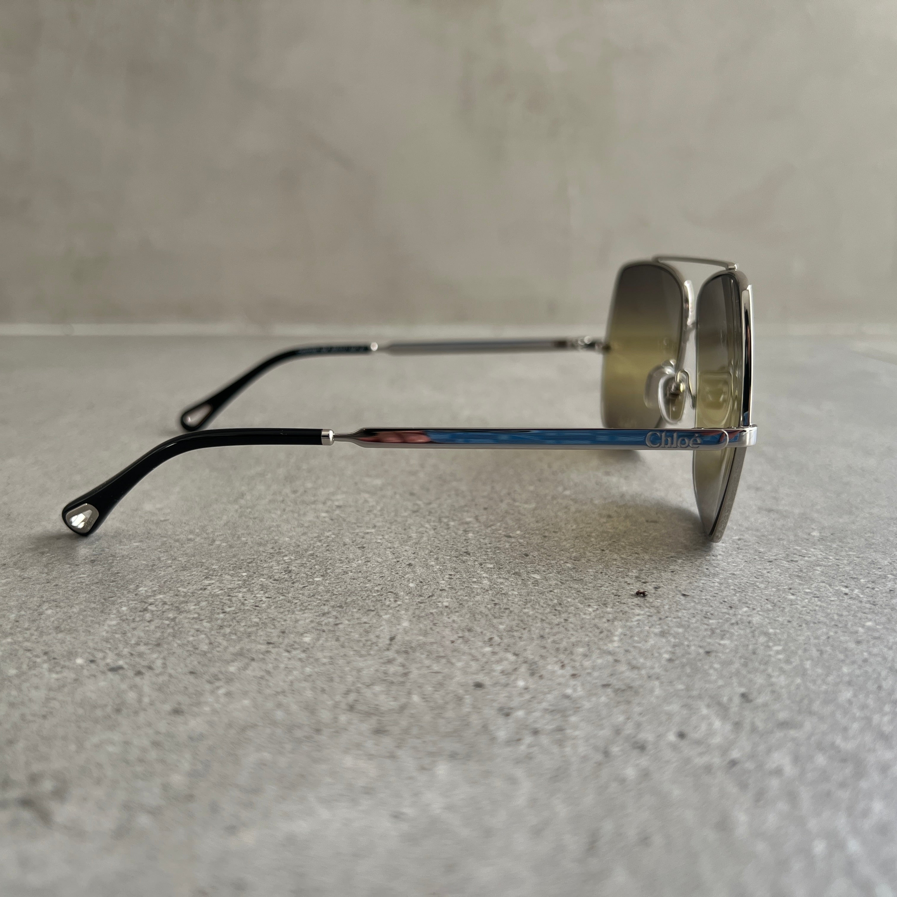 Chloe Sun CH0278S Aviator, Silver/Grey – CULTSTATUS