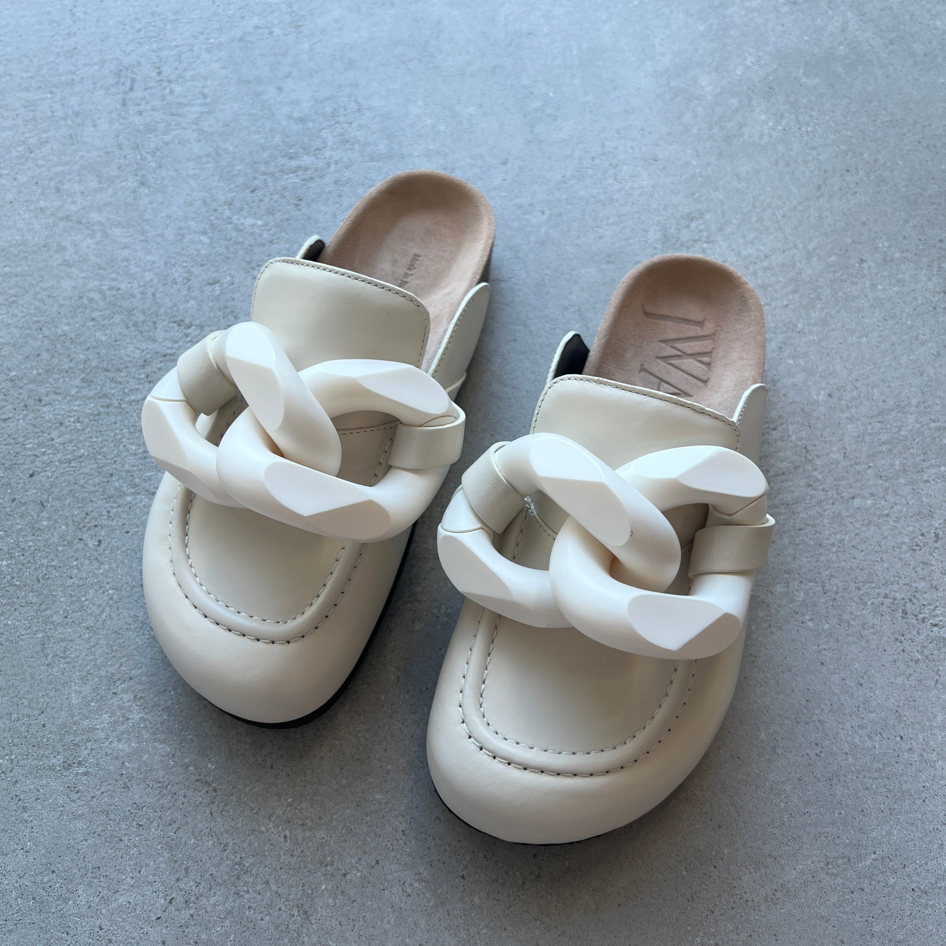 JW ANDERSON Chain Loafer Slide, Off White – CULTSTATUS
