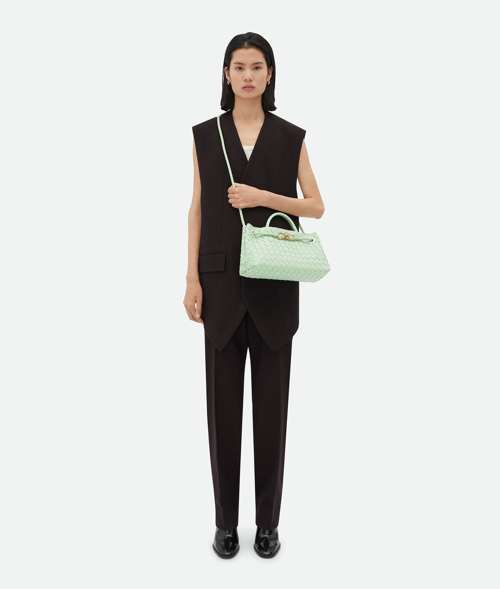 Bottega Veneta East/West Andiamo, Fresh Mint – CULTSTATUS
