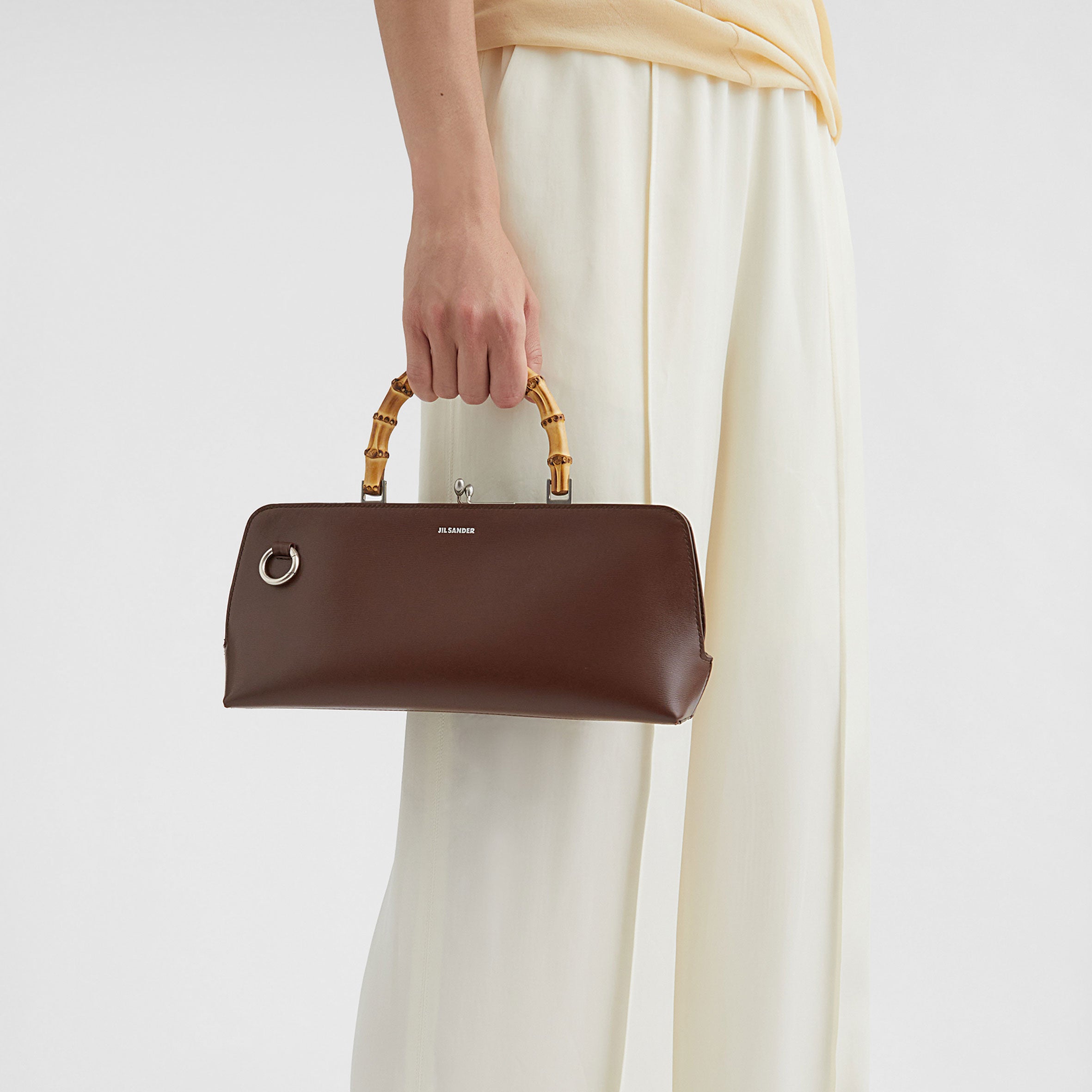 Jil Sander Goji Bamboo with Strap, Dark Earth – CULTSTATUS