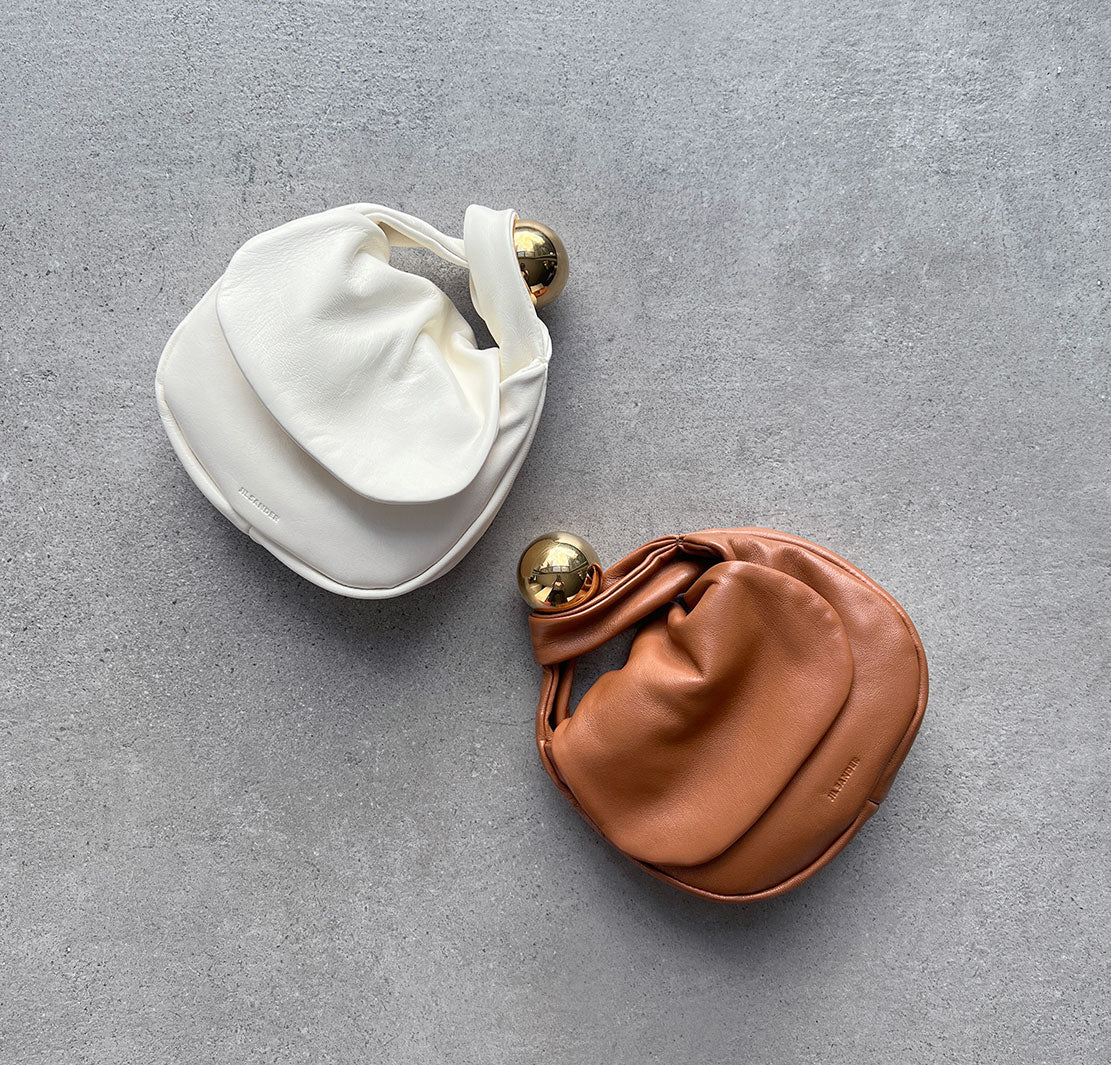 Jil Sander Sphere Pouch Leather, Tan (G) – CULTSTATUS