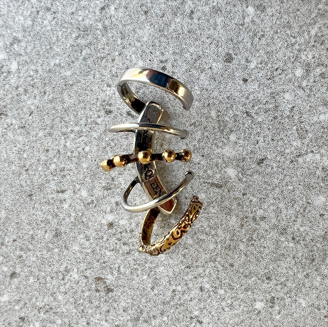 Punk Ear Cuff Mixed