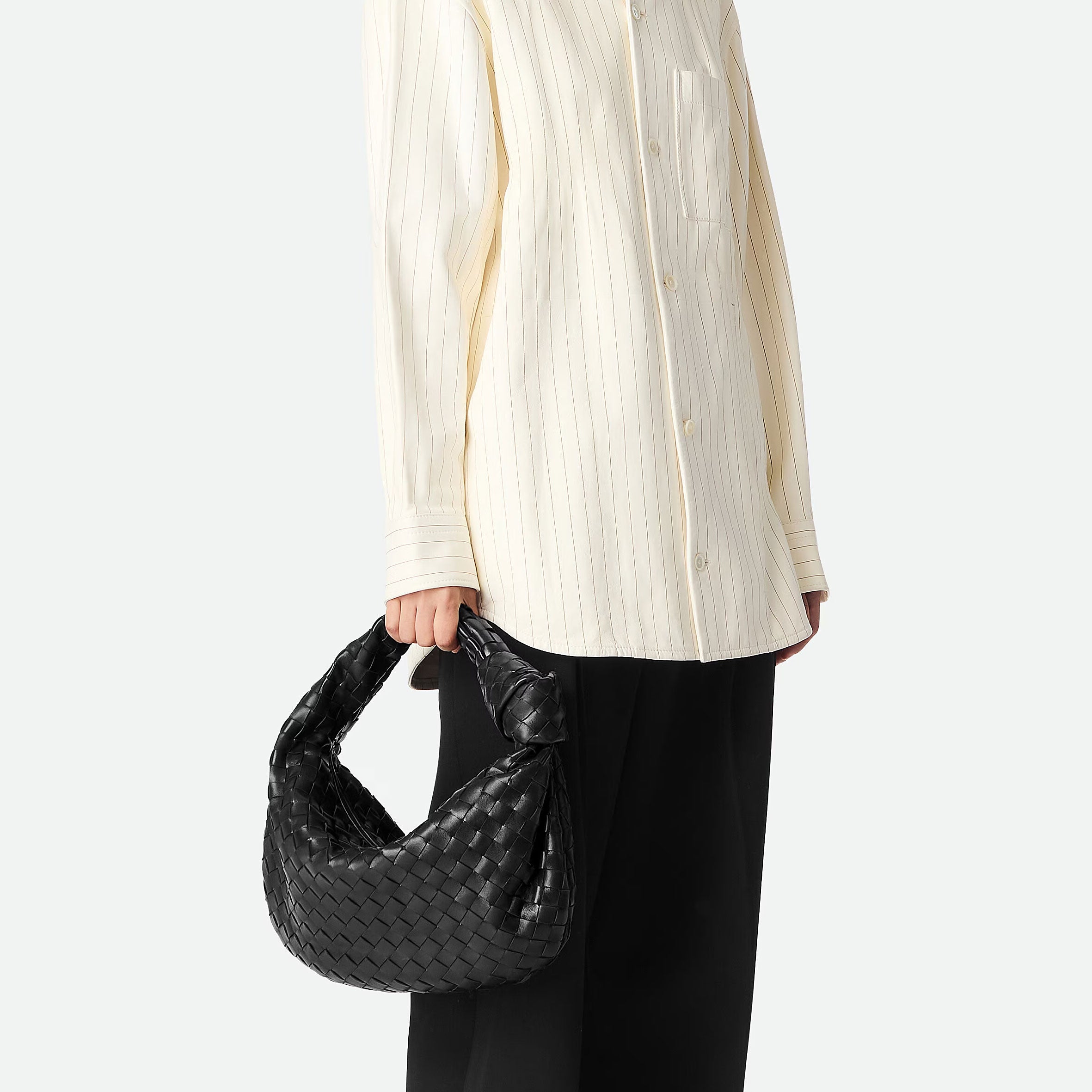 Bottega Veneta Jodie Mini Intrecciato, Black (S) – CULTSTATUS
