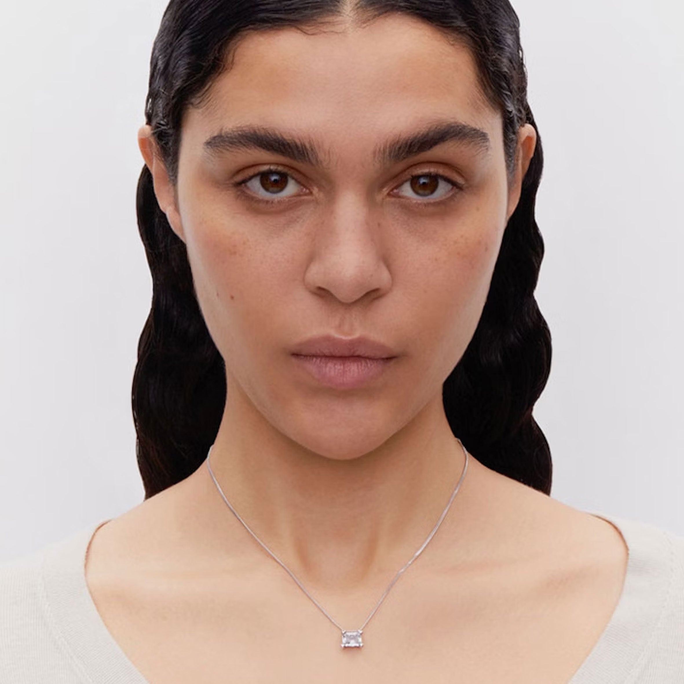 Maria Black Roppongi Drop Necklace, Silver – CULTSTATUS