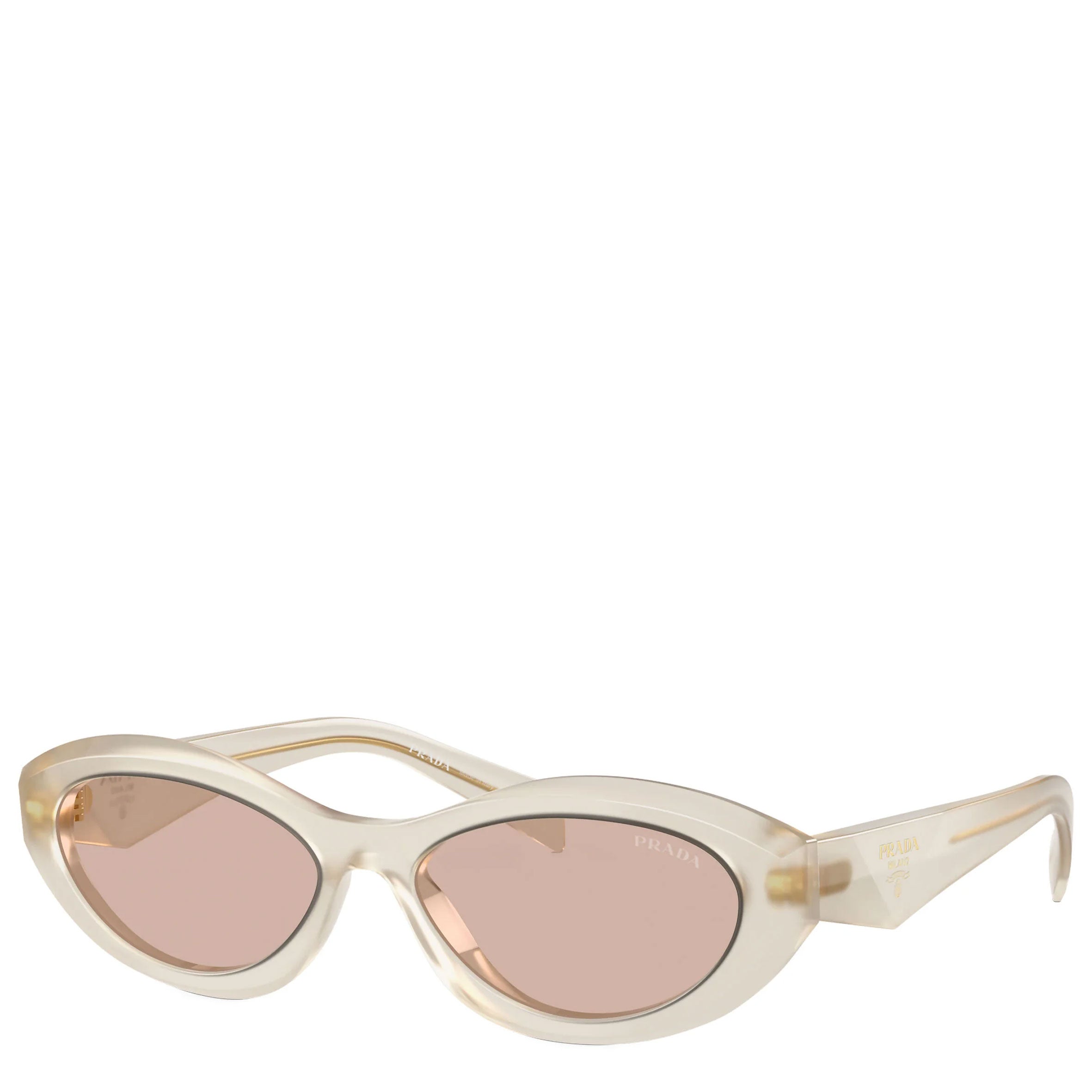 PRADA PR26ZSF Symbole Oval Sunglasses, Opal – CULTSTATUS