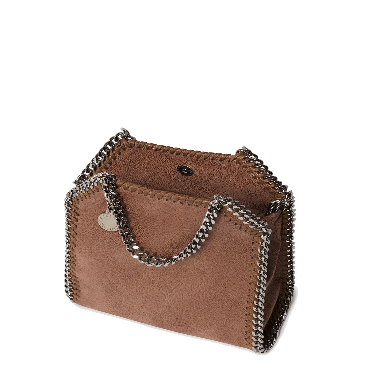 Stella McCartney Falabella Mini Tote Eco Deer (S), Dark Taupe
