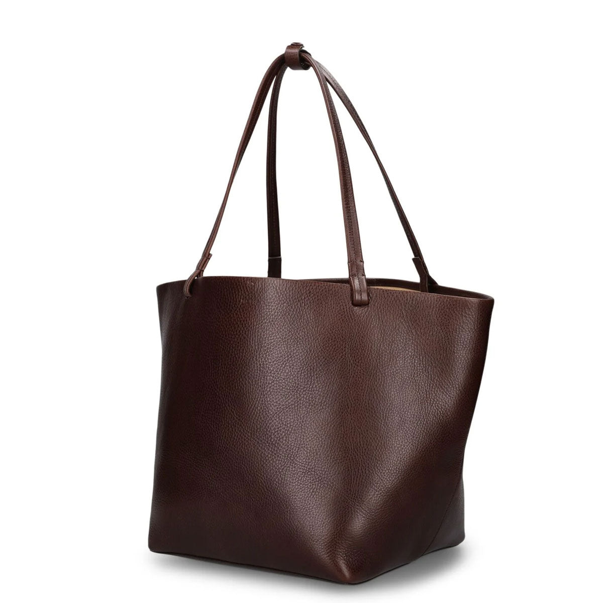 【THE ROW】 Park Tote Three Park Tote Three Bag Black in Leather – The Row