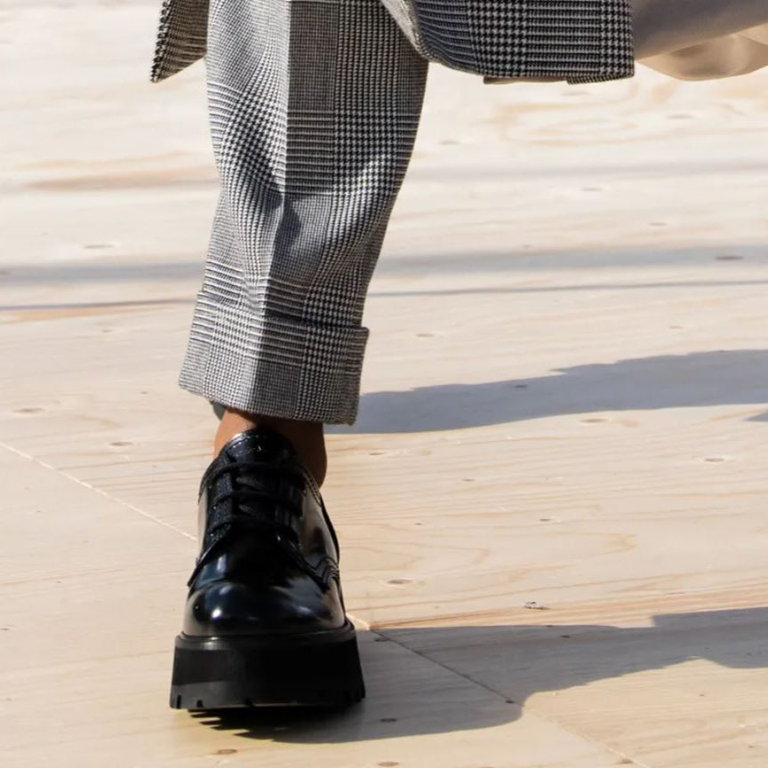Alexander McQueen Rave Derby Chunky, Black – CULTSTATUS