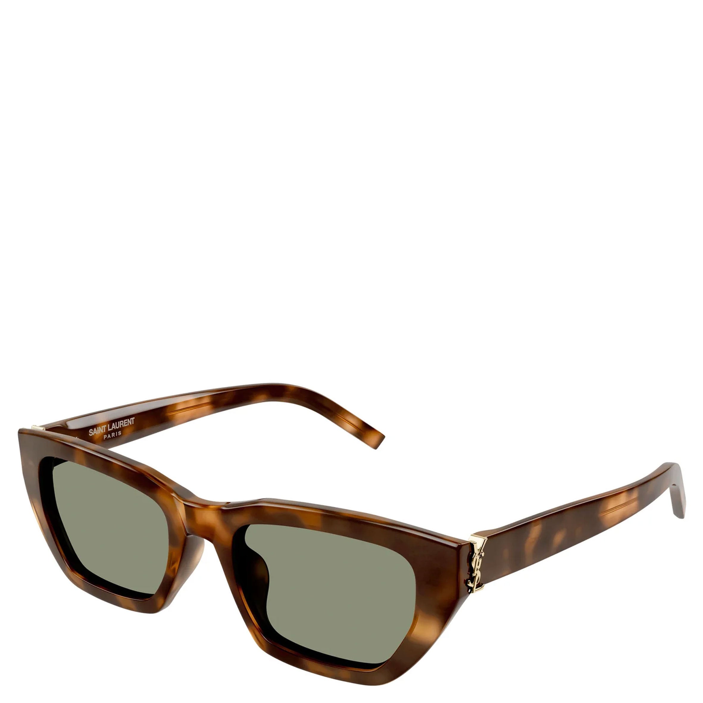 YSL SLM127F Cat Eye Smart Fit Sunglasses, Havana (G)