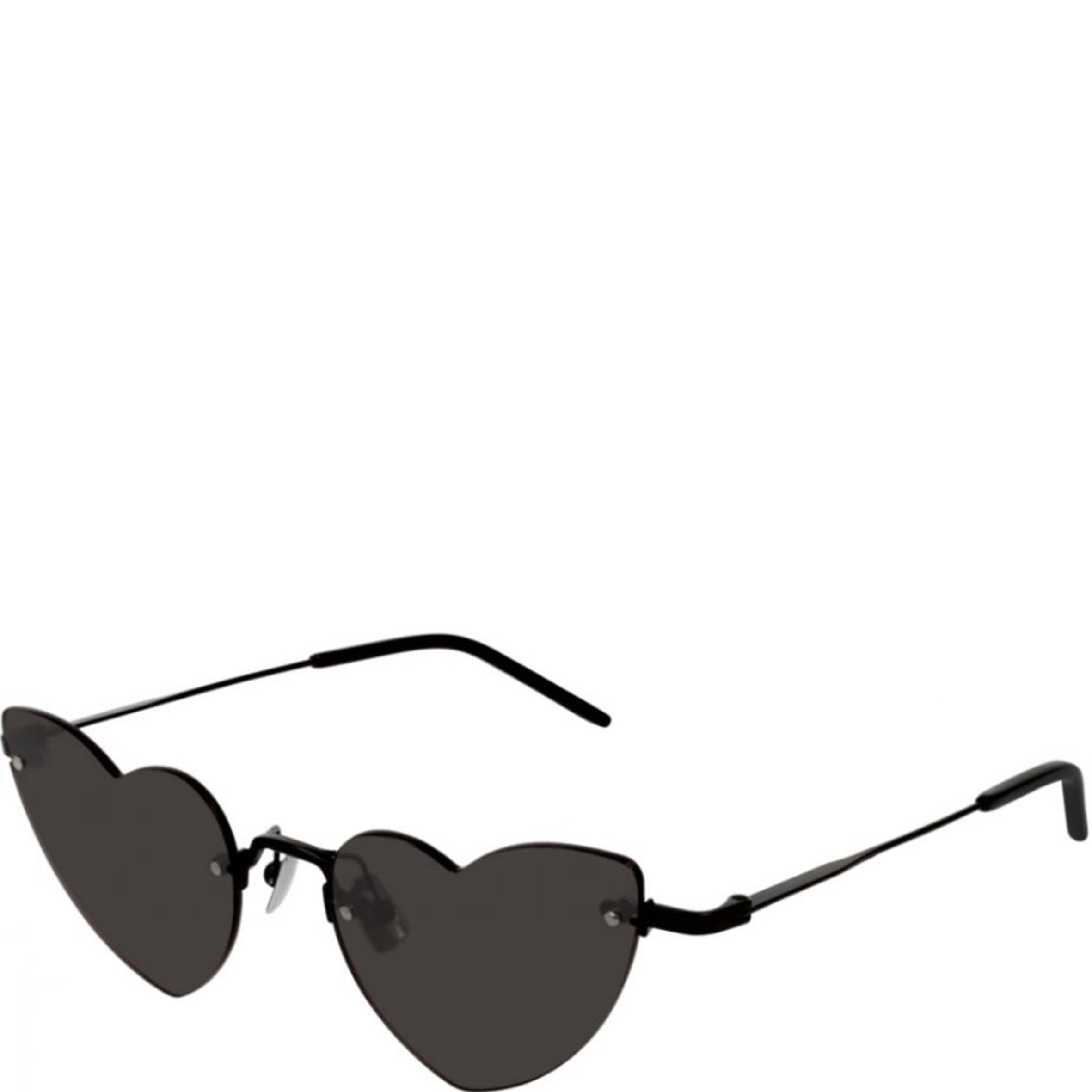 YSL SL3254 Lou Metal Heart Sunglasses, Black - Main Image