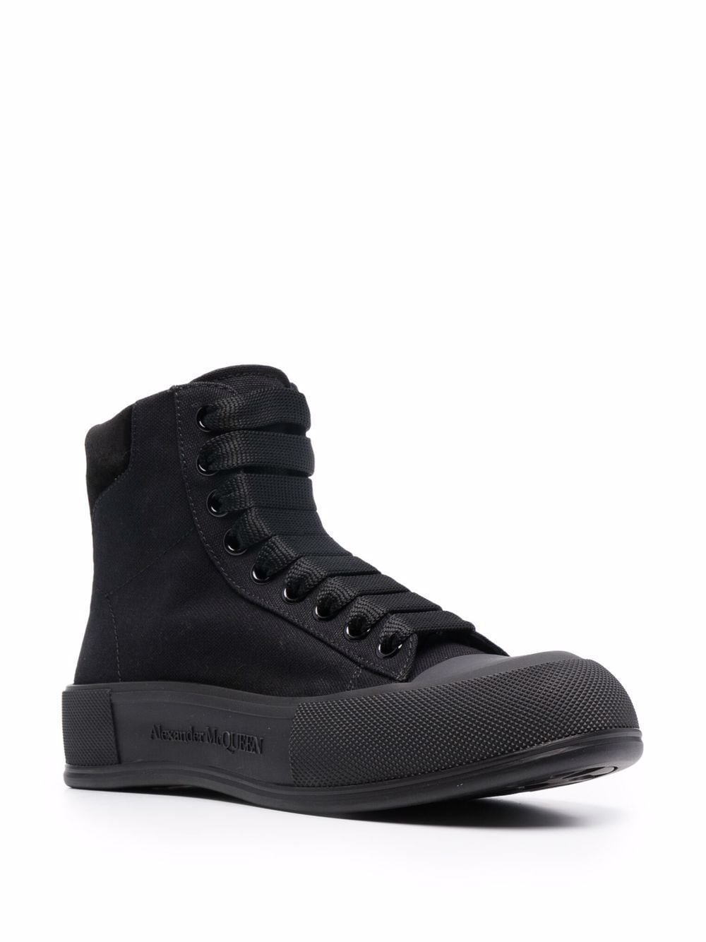 Alexander McQueen Deck Plimsoll High Top, Black – CULTSTATUS