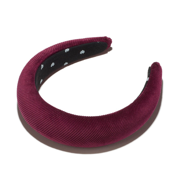 Lele Sadoughi Burgundy corduroy padded headband Lele Sadoughi Red Corduroy Pad Headband NEW | Mercari main image 3
