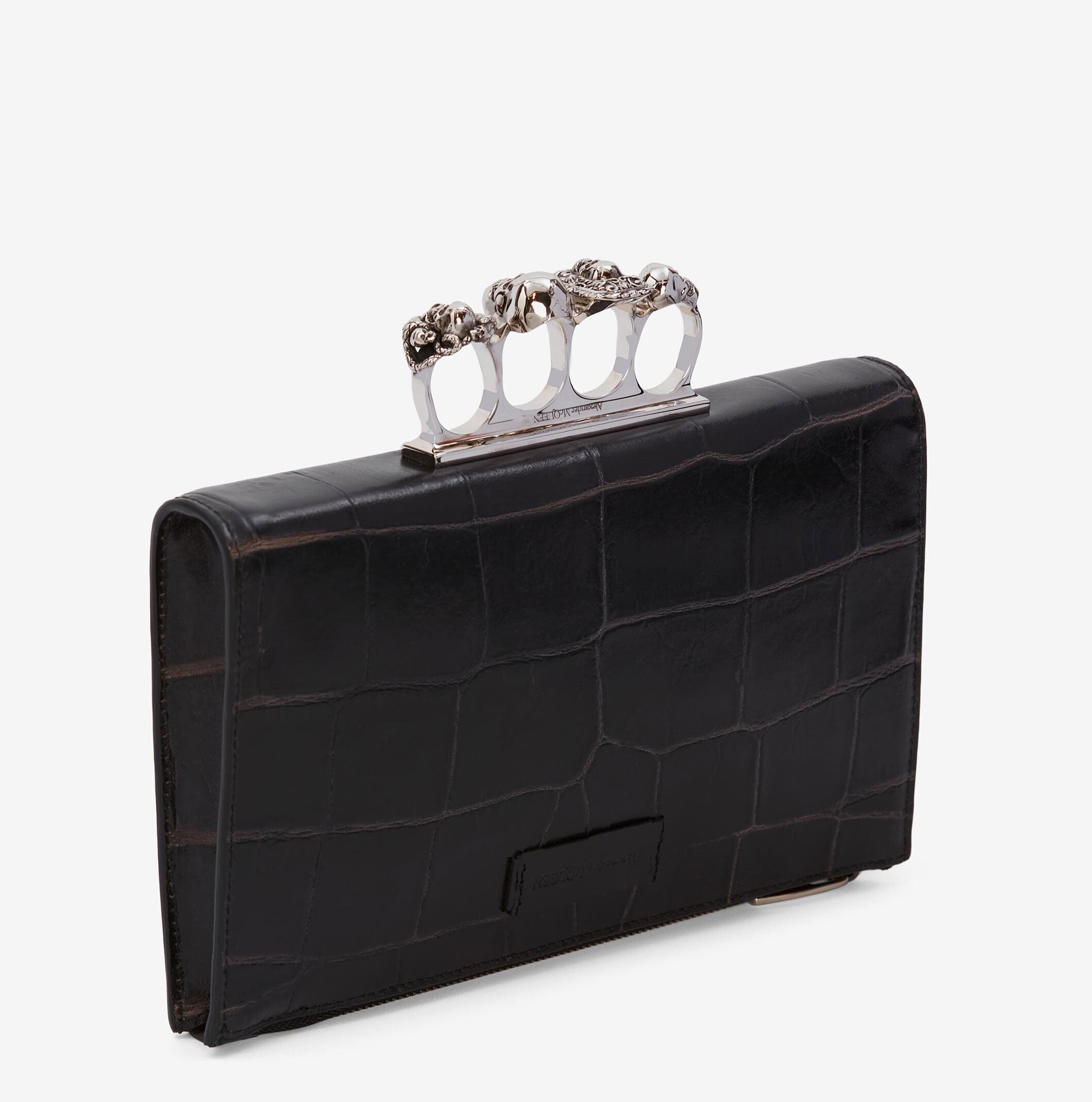 Alexander McQueen Skull Four-Ring Flat Pouch - SeaChange