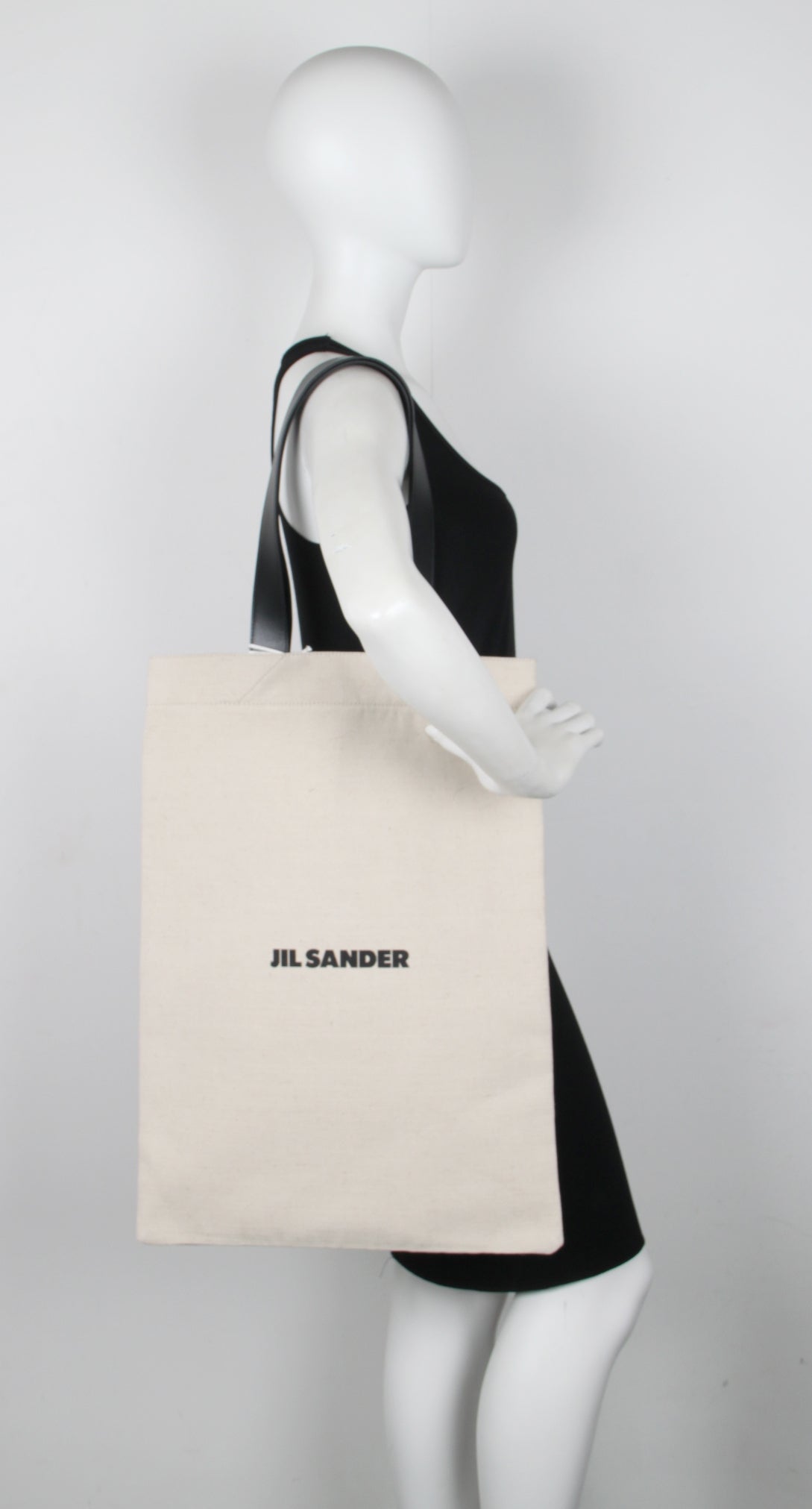 Jil Sander Flat Shopper Grande Linen, Off White – CULTSTATUS