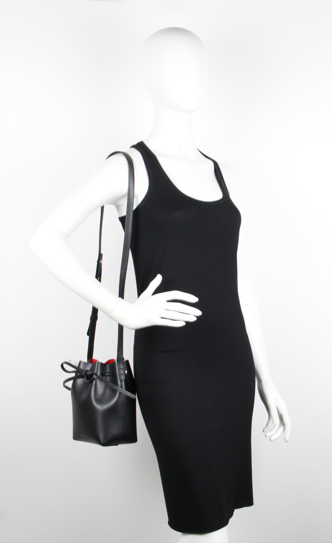 Mini Mini Bucket Bag - Black/Flamma