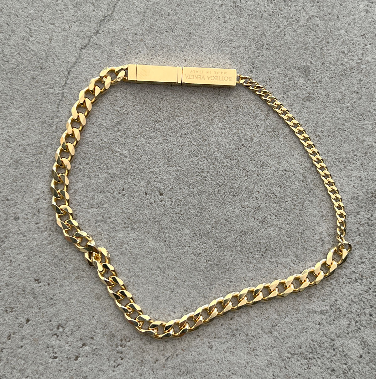 Bottega Veneta Gold-Plated ID Chain Bracelet