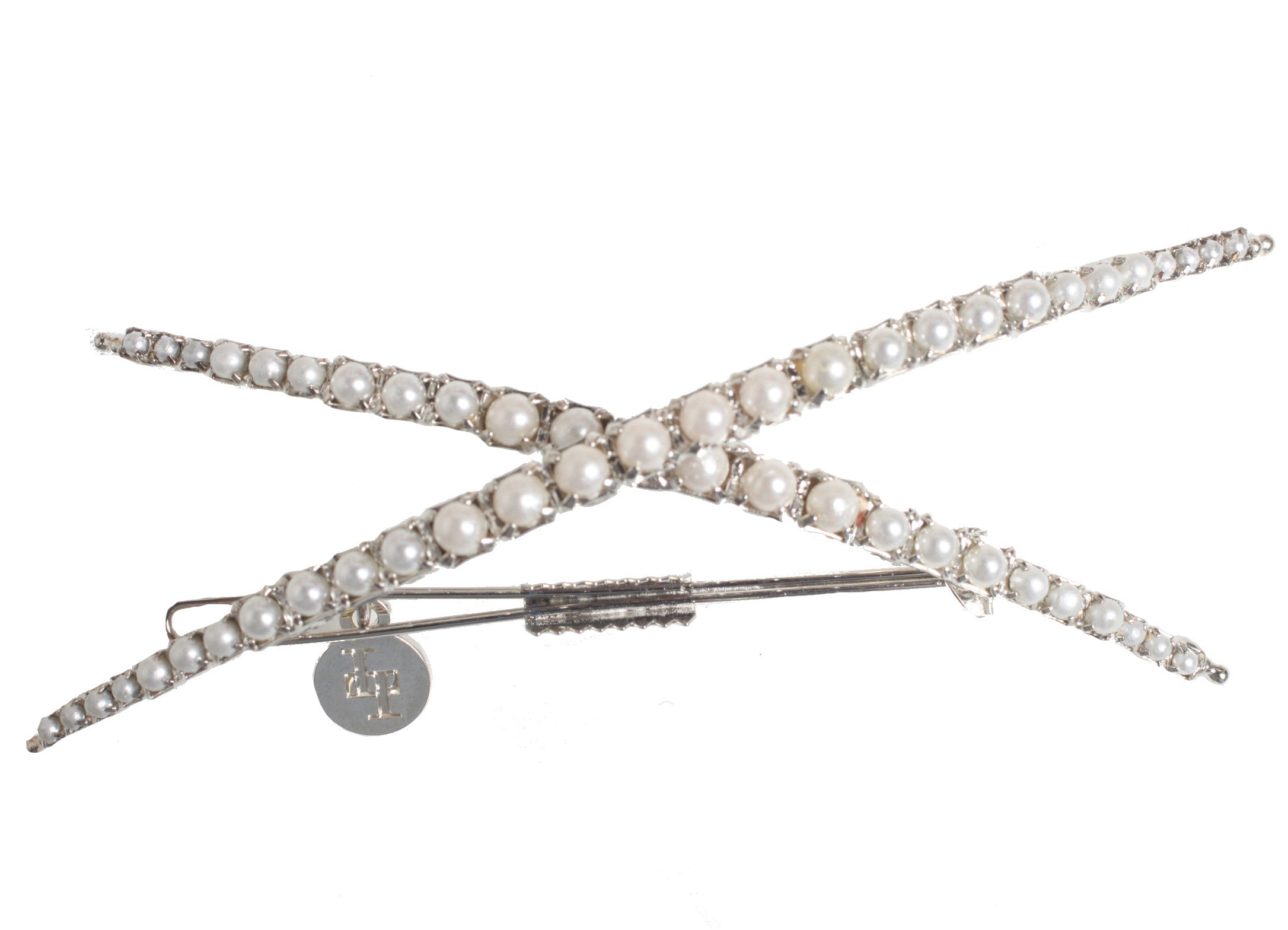 LeLet NY Exes Pearl Barrette, Rhodium – CULTSTATUS