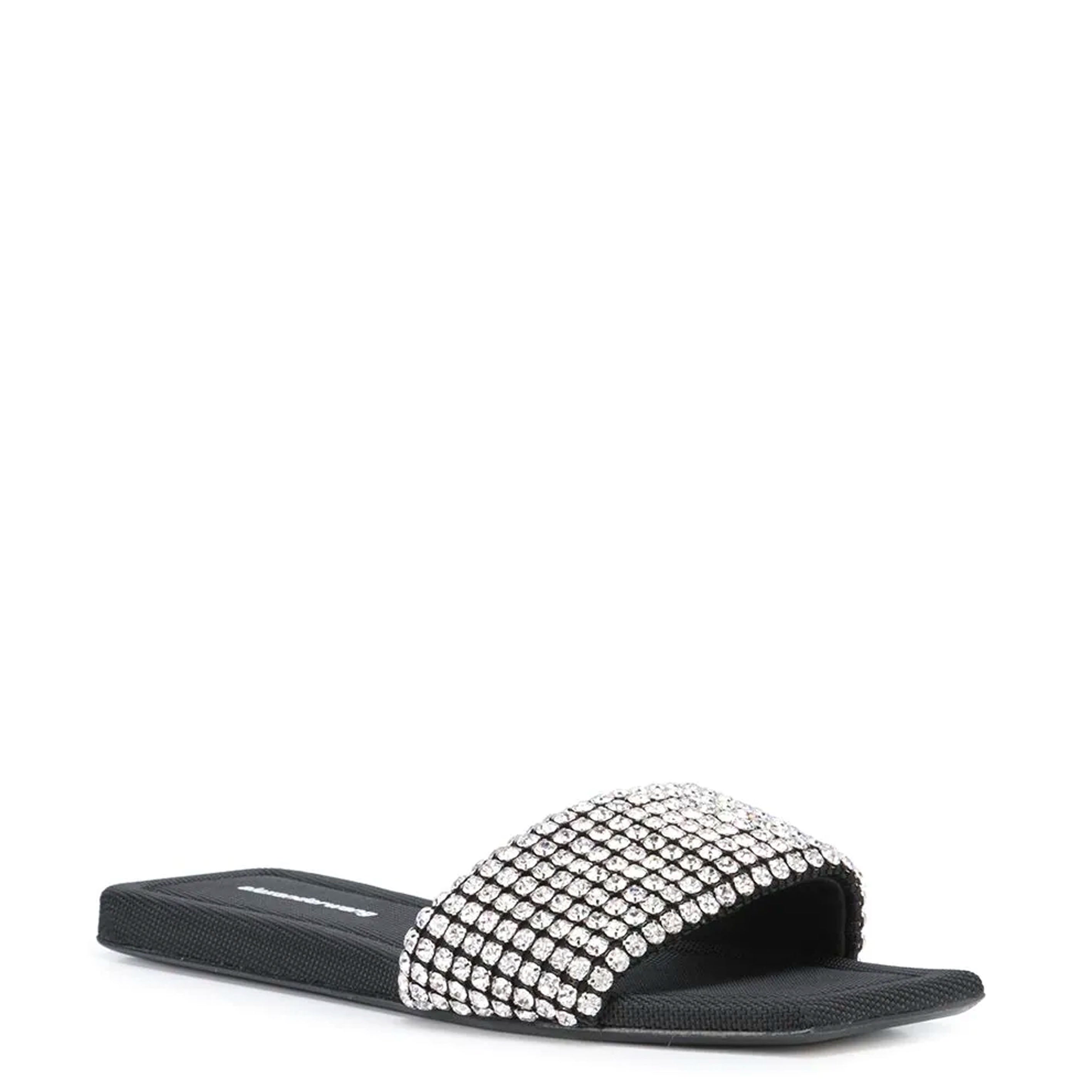 Alexander Wang Anya Crystal Slide Sandal, Black – CULTSTATUS