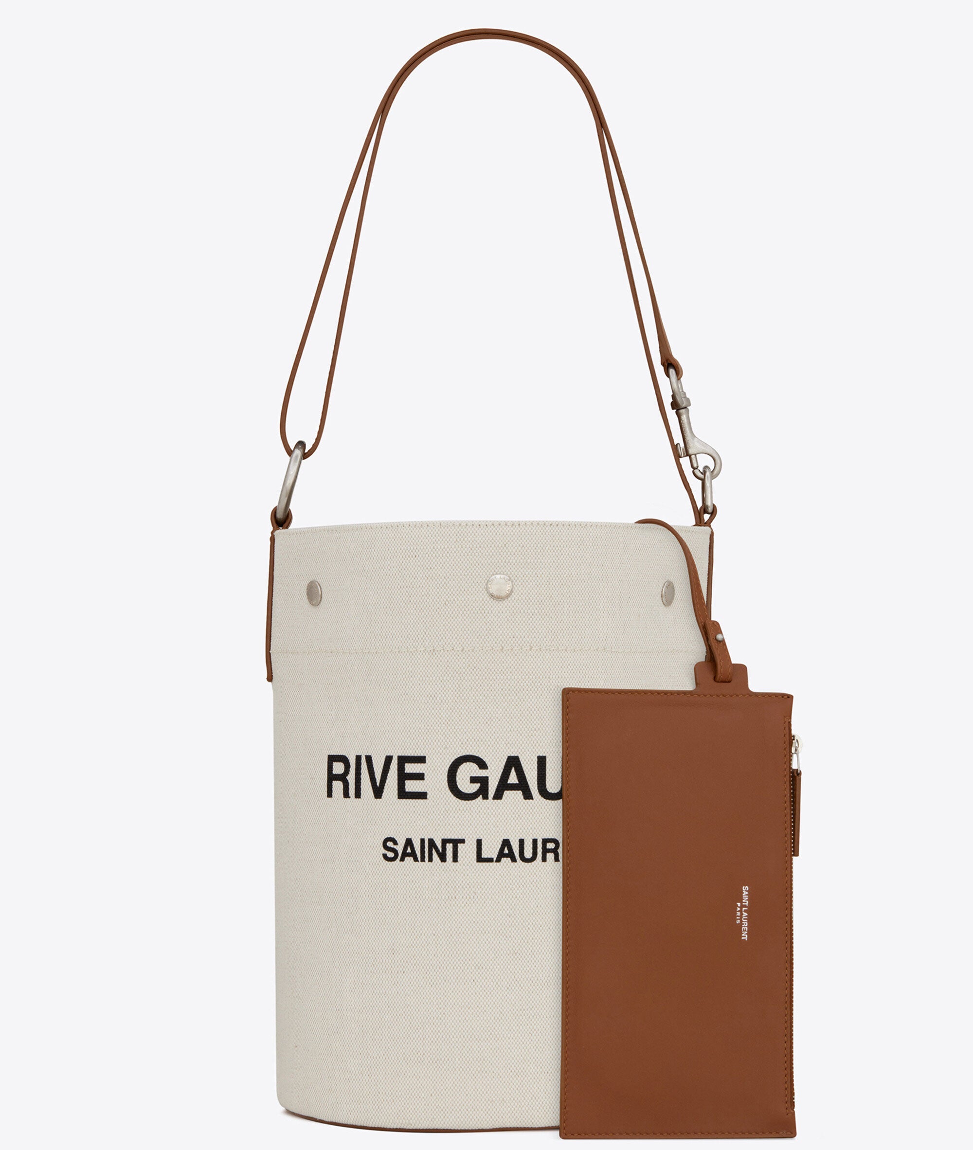 SAINT LAURENT Rive Gauche Bucket Linen – CULTSTATUS
