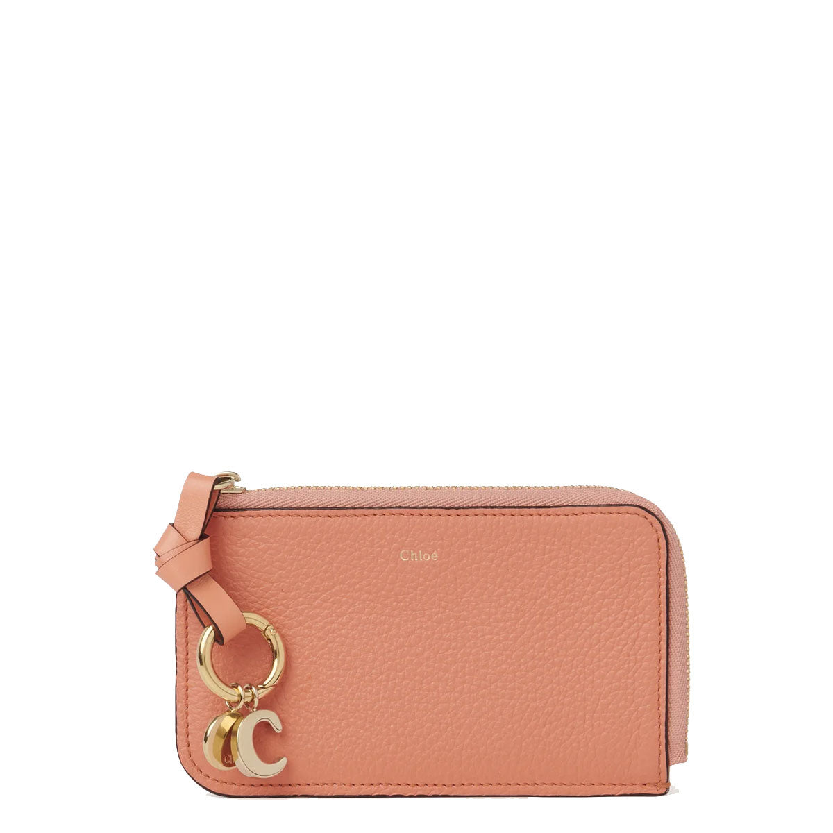 Chloe Alphabet Zip Card Holder, Coral – CULTSTATUS