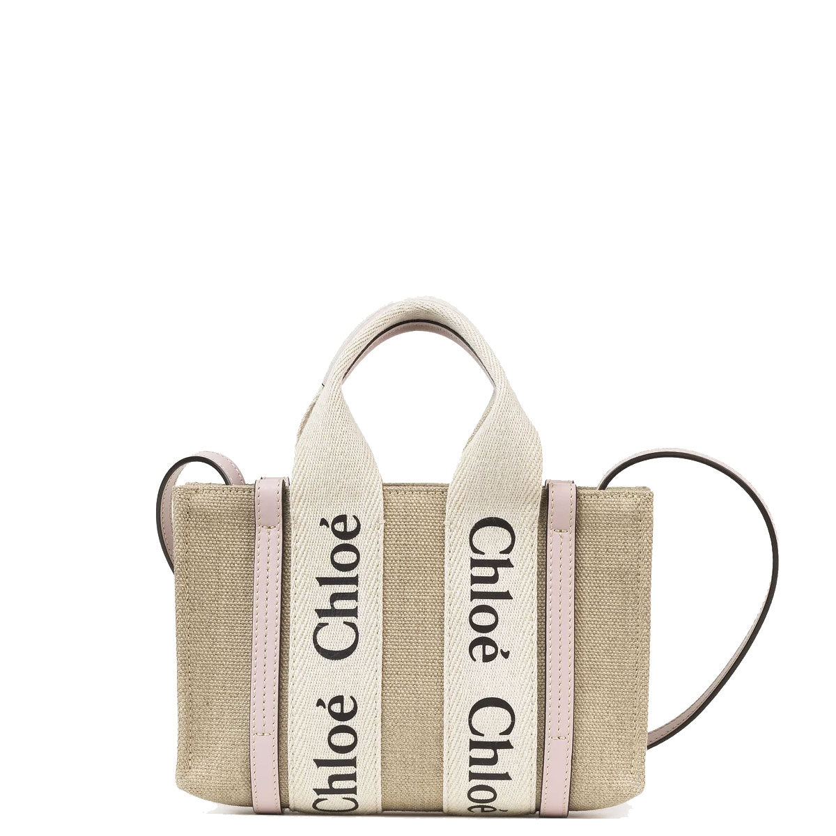 Chloe Woody Tote Mini Strap, White/Misty Lavender – CULTSTATUS