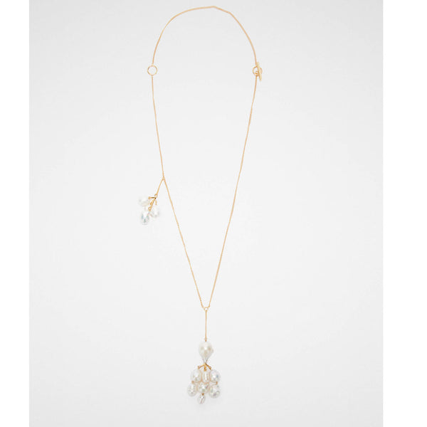 Jil Sander Pearl Cluster Necklace, Gold – CULTSTATUS