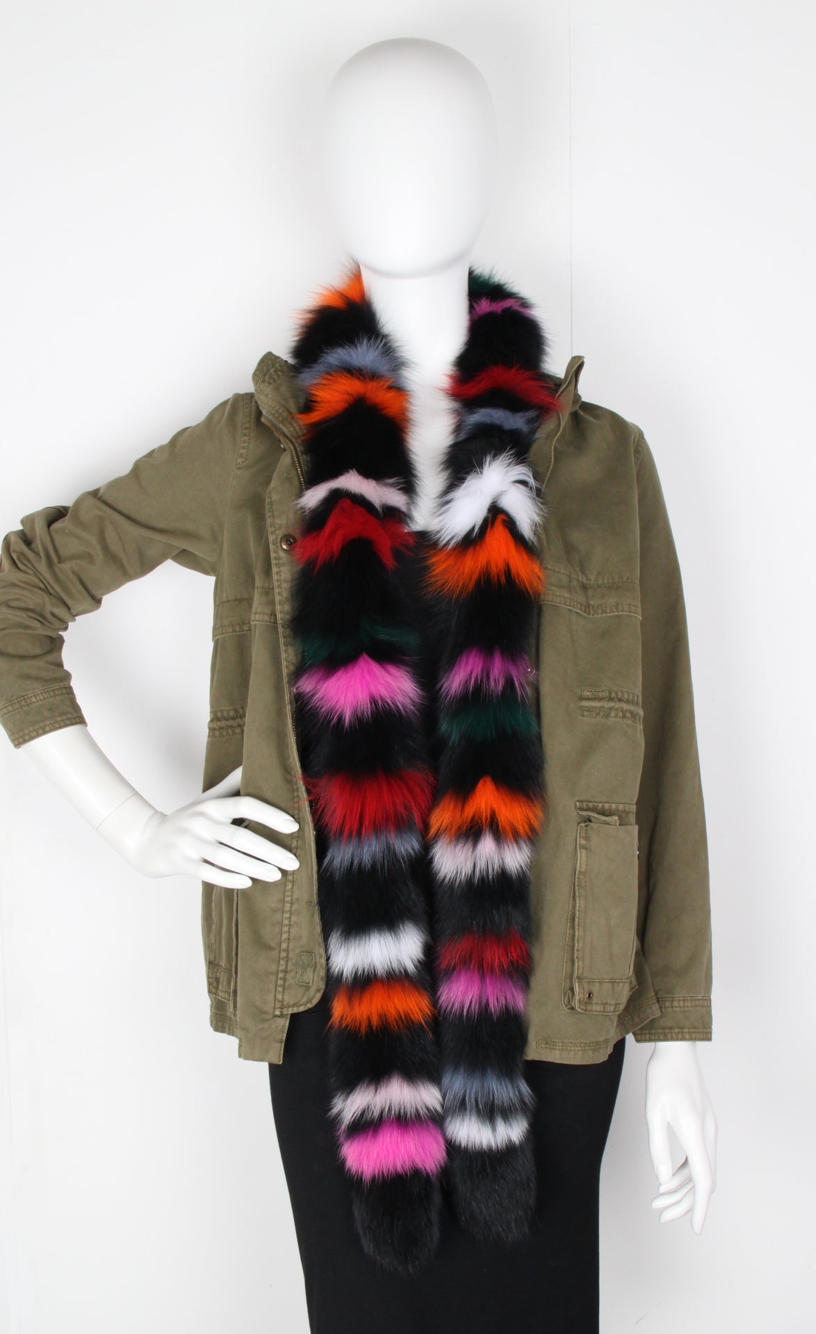 Charlotte Simone Rainbow Twist Scarf, Black/Multi – CULTSTATUS