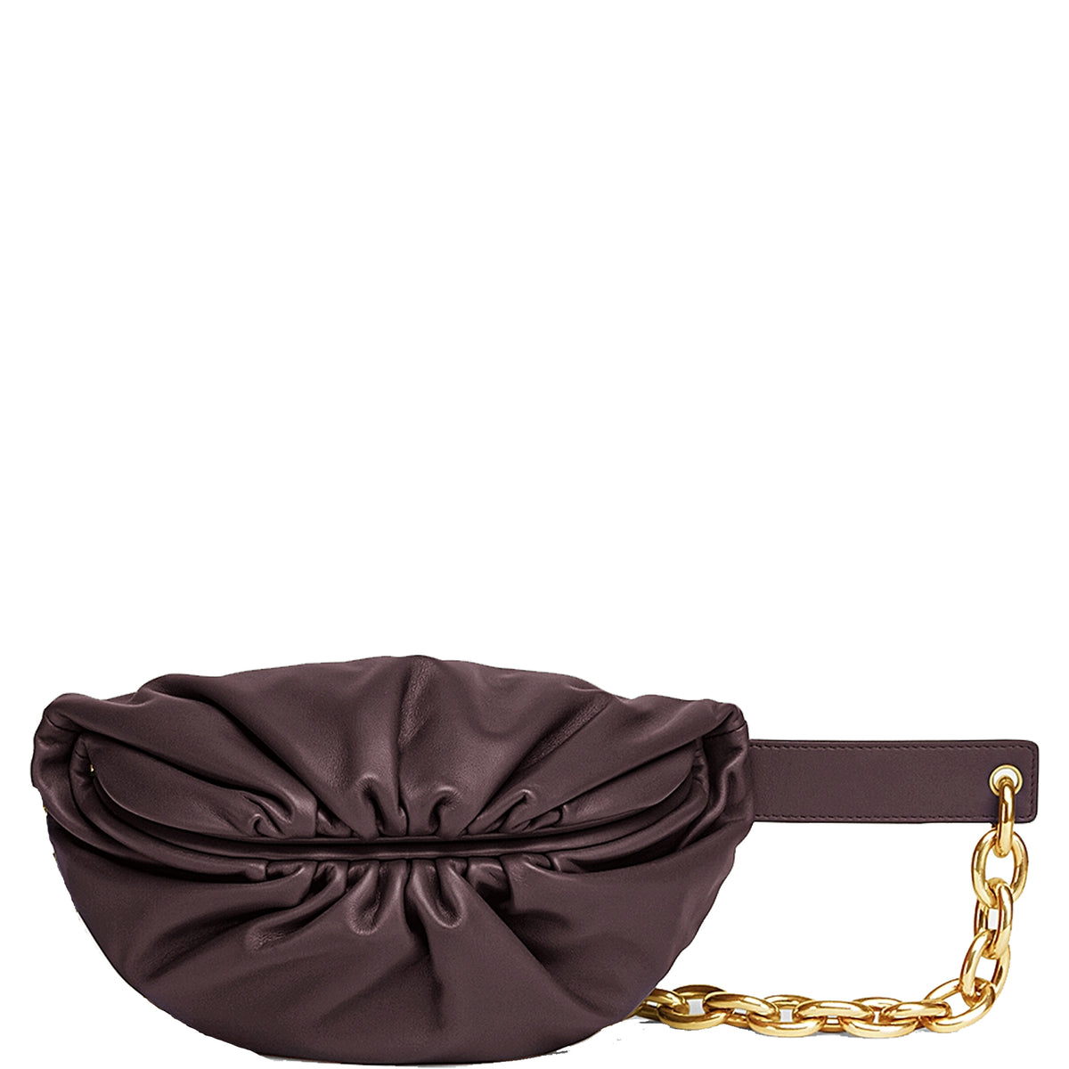 Bottega Veneta Pouch Chain Belt Bag Mini, Grape/Gold – CULTSTATUS