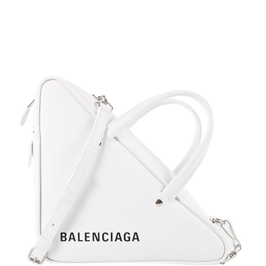 Balenciaga triangle bag store white