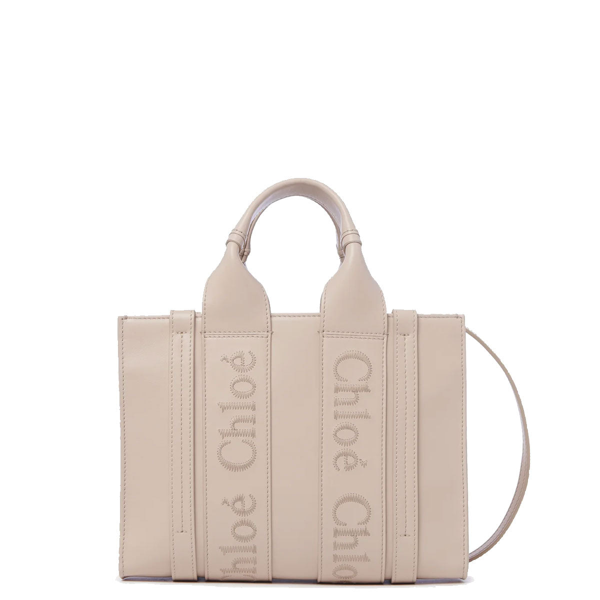Chloe Woody Tote Small Leather, Wild Grey – CULTSTATUS