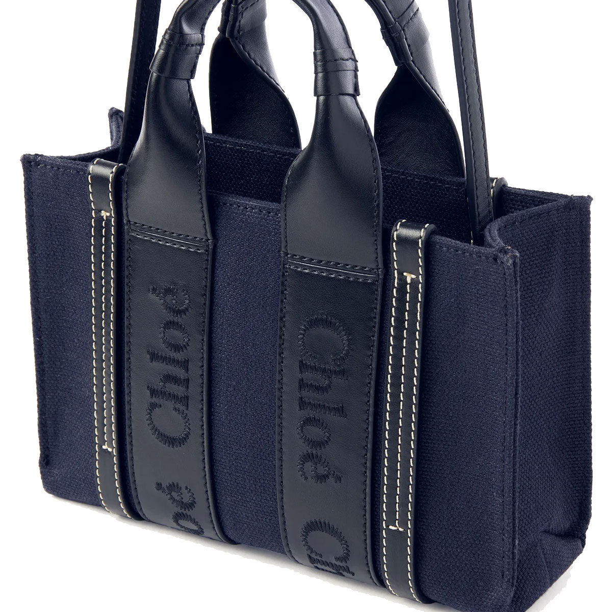 Chloe Woody Tote Mini Strap, White/Misty Lavender – CULTSTATUS